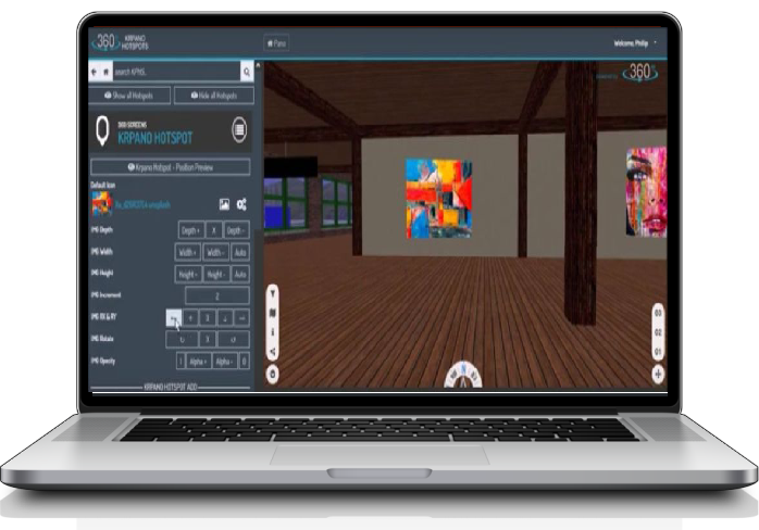 Krpano Art Gallery Admin System